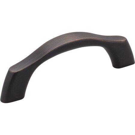 Elements 3" Center-to-Center Brushed Oil Rubbed Bronze Aiden Cabinet Pull 993-3DBAC